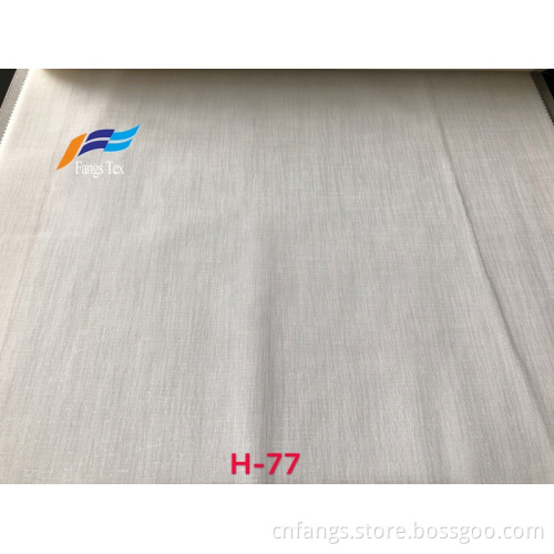 Durchscheinender dicker glatter Leinen-Voile-Fenstervorhang-Stoff